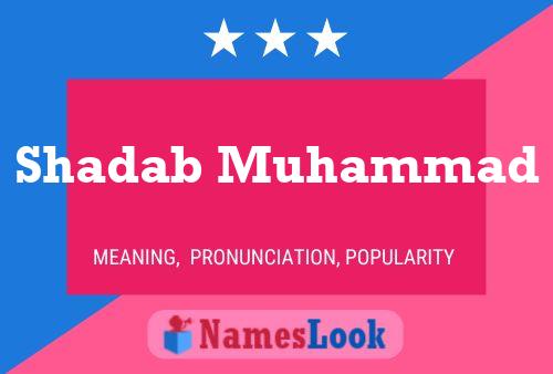 Shadab Muhammad 名字海报