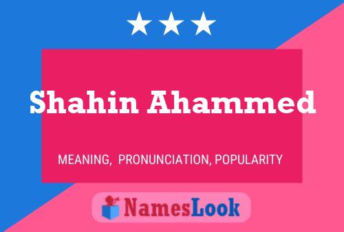 Shahin Ahammed 名字海报