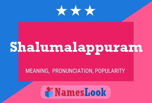 Shalumalappuram 名字海报