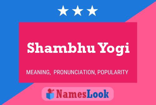 Shambhu Yogi 名字海报