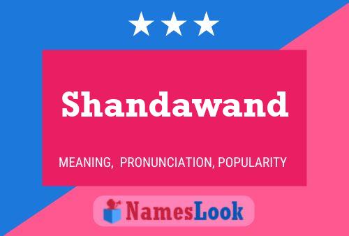 Shandawand 名字海报