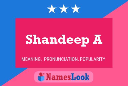 Shandeep A 名字海报