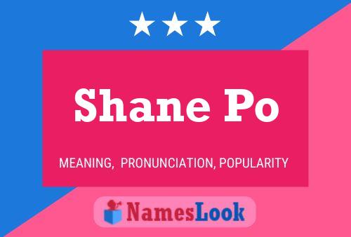 Shane Po 名字海报