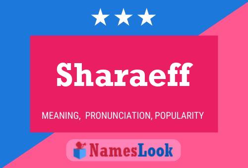 Sharaeff 名字海报