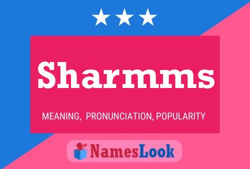 Sharmms 名字海报