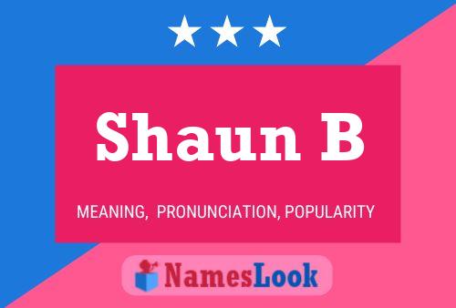 Shaun B 名字海报