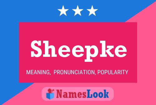 Sheepke 名字海报