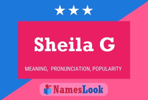 Sheila G 名字海报