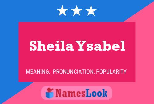 Sheila Ysabel 名字海报