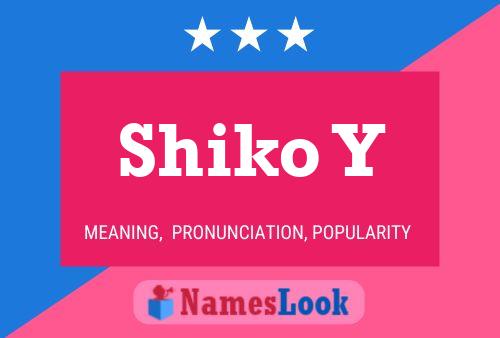 Shiko Y 名字海报