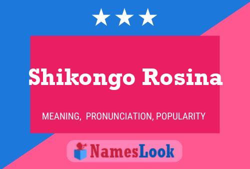 Shikongo Rosina 名字海报