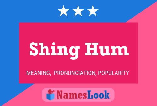 Shing Hum 名字海报