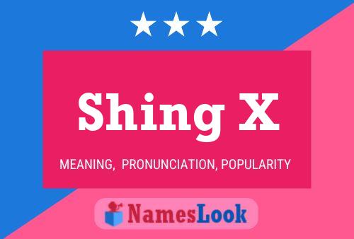 Shing X 名字海报