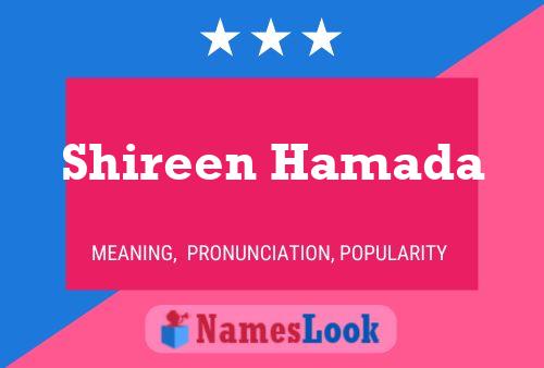 Shireen Hamada 名字海报