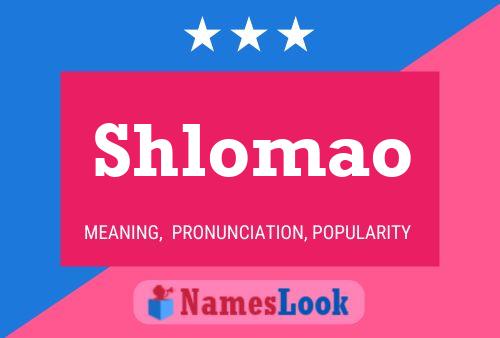 Shlomao 名字海报