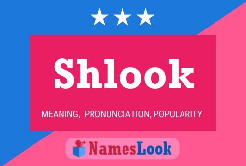 Shlook 名字海报