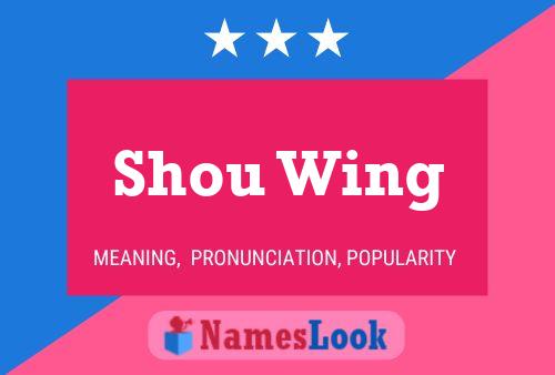 Shou Wing 名字海报