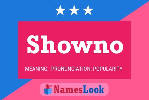 Showno 名字海报