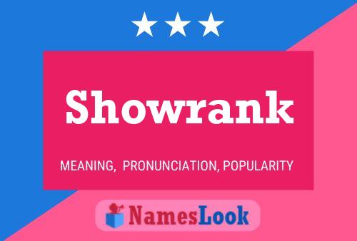 Showrank 名字海报