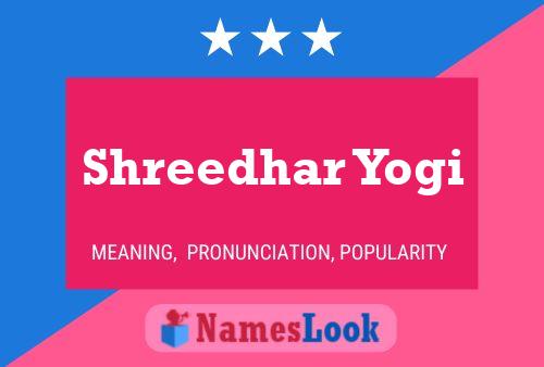 Shreedhar Yogi 名字海报