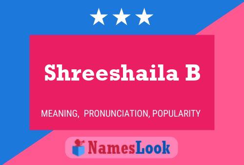 Shreeshaila B 名字海报