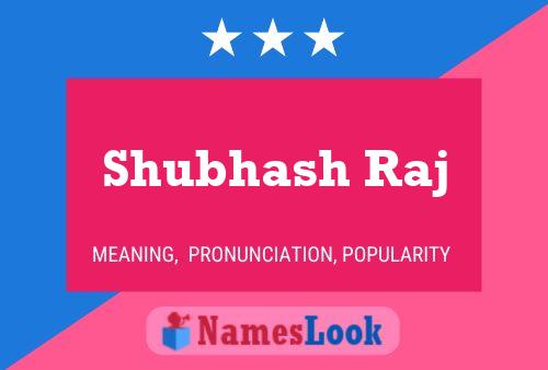 Shubhash Raj 名字海报