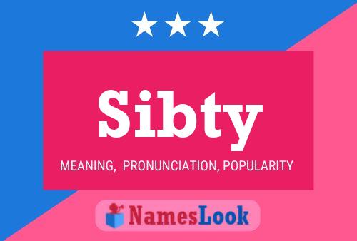 Sibty 名字海报