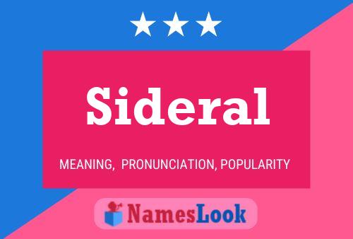 Sideral 名字海报