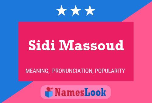 Sidi Massoud 名字海报