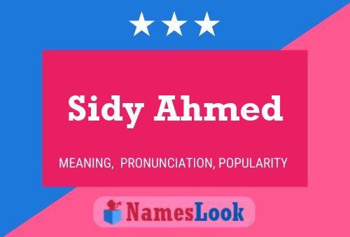 Sidy Ahmed 名字海报