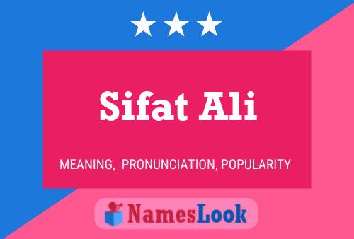 Sifat Ali 名字海报