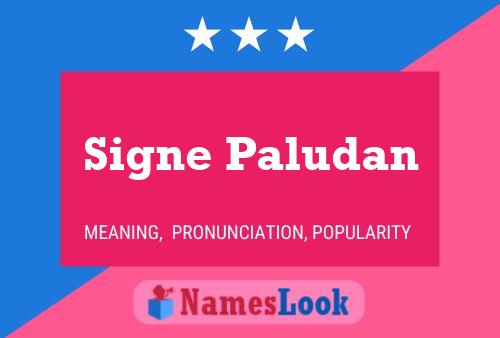 Signe Paludan 名字海报