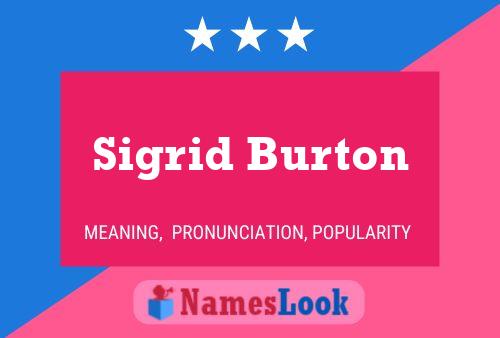 Sigrid Burton 名字海报