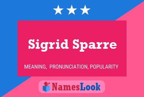 Sigrid Sparre 名字海报