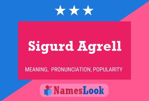 Sigurd Agrell 名字海报