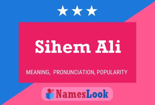 Sihem Ali 名字海报