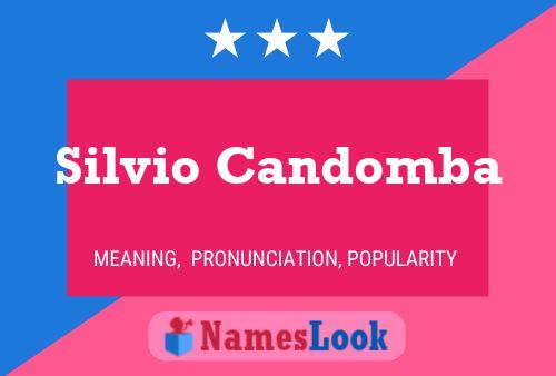 Silvio Candomba 名字海报