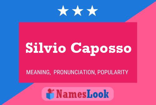 Silvio Caposso 名字海报