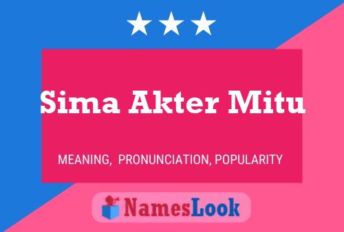 Sima Akter Mitu 名字海报