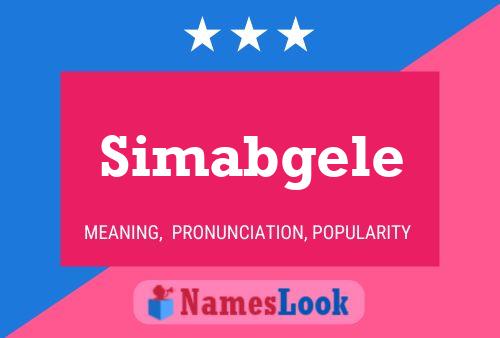 Simabgele 名字海报