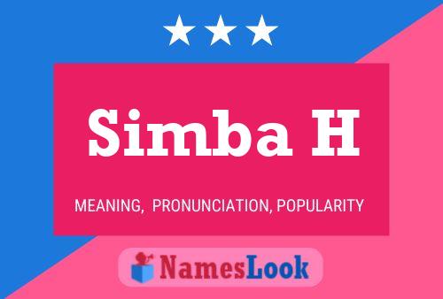 Simba H 名字海报