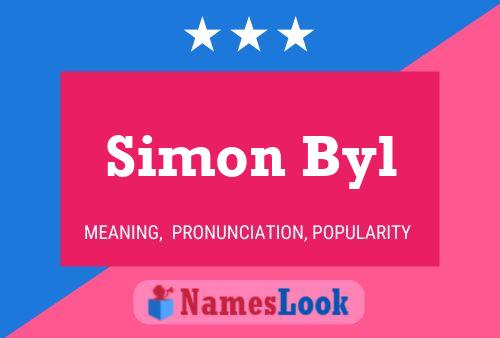 Simon Byl 名字海报