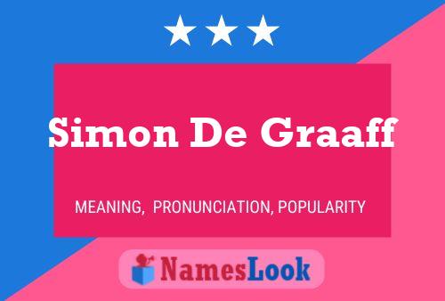 Simon De Graaff 名字海报