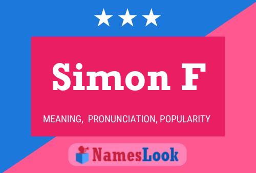 Simon F 名字海报