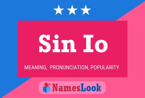 Sin Io 名字海报