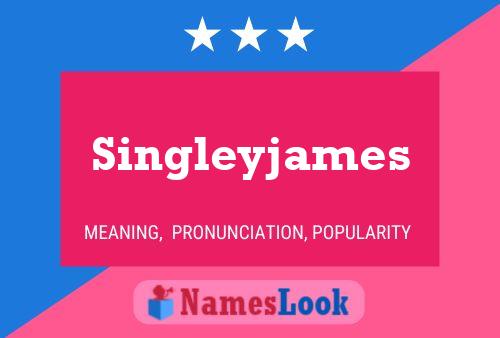 Singleyjames 名字海报