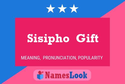 Sisipho  Gift 名字海报