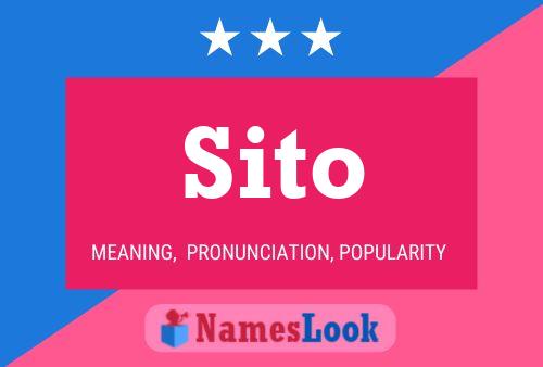 Sito 名字海报