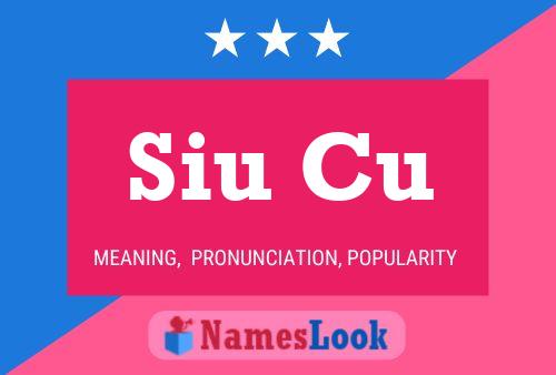 Siu Cu 名字海报