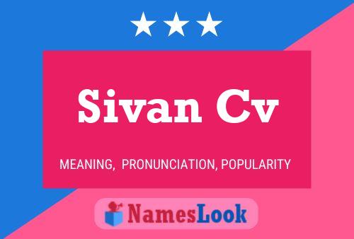 Sivan Cv 名字海报